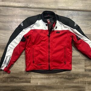 HEIN GERICKE TEAM BLOUSON RED MENS SHELTEX WATERPROOF THERMAL MOTORCYCLE JACKET